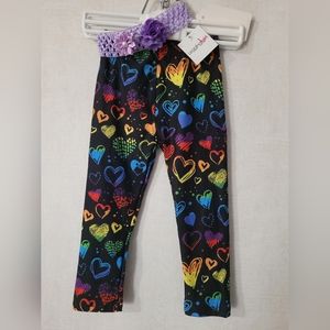 12M-2T Baby Leggings "Waves of Love"